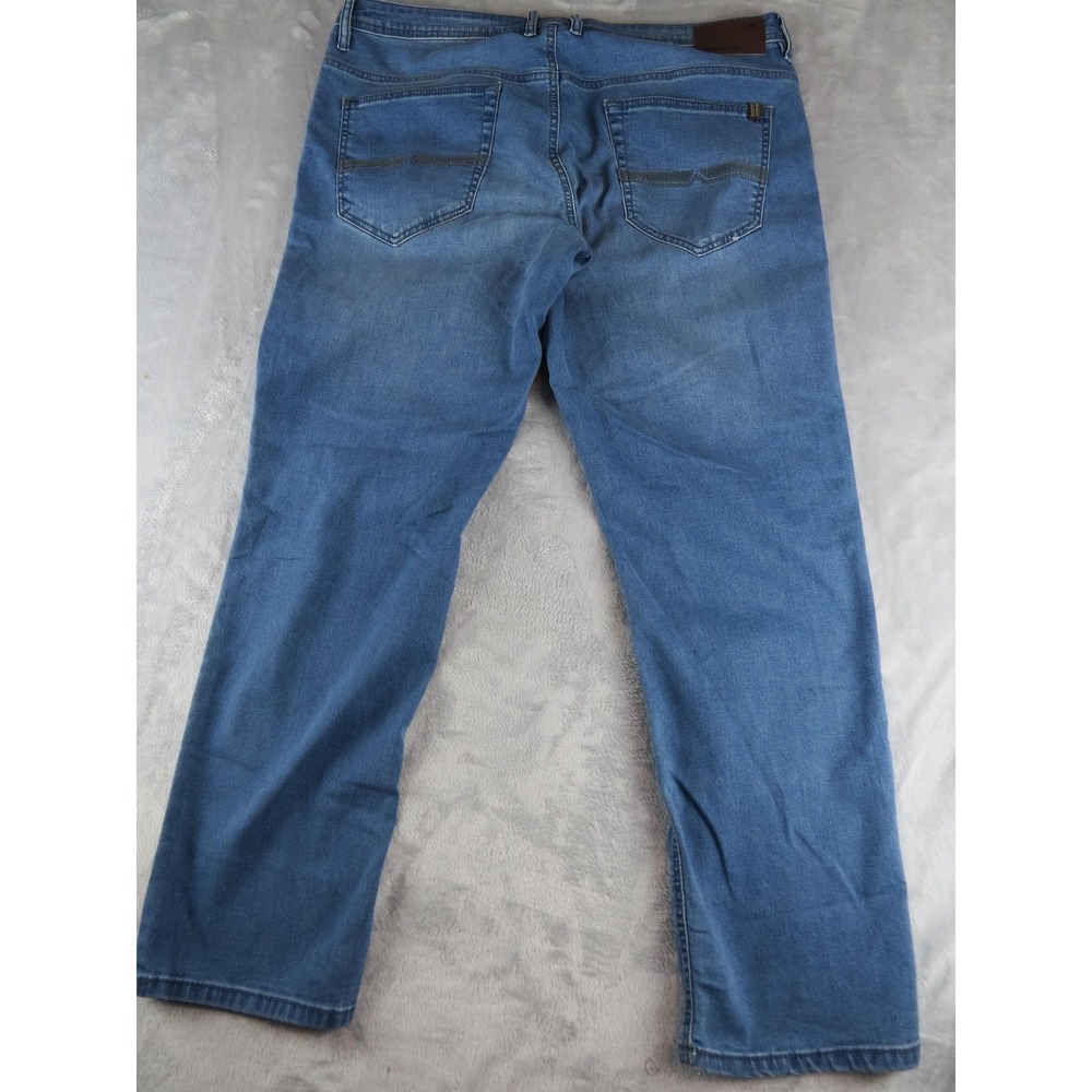 Buffalo‎ David Bitton Axel Jeans Mens 38x30 Blue Slim Stretch Denim Straight Leg - Picture 3 of 9